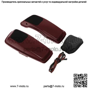 Крышки динамиков в седельной сумке 6x9 дюймов подходят для Harley Road King Glide 14-23 Twisted Cherry (для: Harley-Davidson)