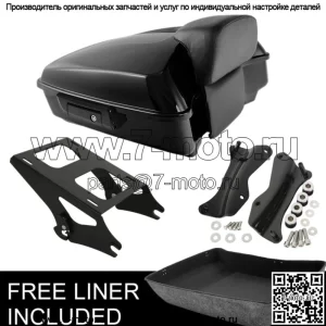 Черная док-станция для накладки на багажник, подходящая для Harley Tour Pak Road Glide 14-23 22 (для: Harley-Davidson)