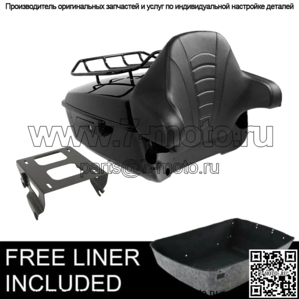 Багажник Black King Pack Solo Rack подходит для Harley Tour Pak Electra Glide 14-23 (для: Harley-Davidson)