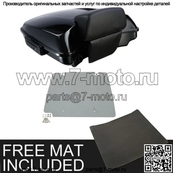Опорная пластина спинки багажника Black Razor Pack подходит для Harley Tour Pak Touring 14-22 (для: Harley-Davidson)