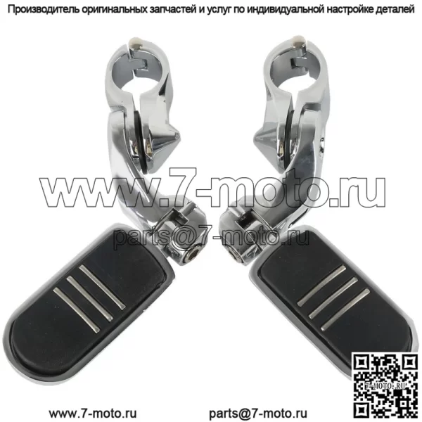 Комплект регулируемых подножек для шоссе с коротким креплением 1 1/4 дюйма, 32 мм, 1,25 дюйма, подходит для Harley (для: Harley-Davidson)