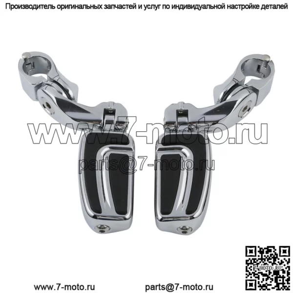 Подножки двигателя 1 1/4 дюйма, короткое угловое крепление, подходящее для Harley Touring Road Glide (для: Harley-Davidson)