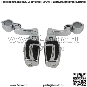 Крепление для подножки для защиты двигателя 1 1/4 дюйма, подходит для Harley Touring Road King Glide (для: Harley-Davidson)