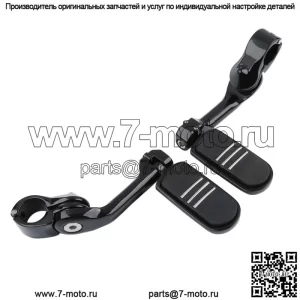 Длинная угловая подножка Pegstreamliner 1,25 дюйма, подходит для нового Harley Honda (для: Harley-Davidson)