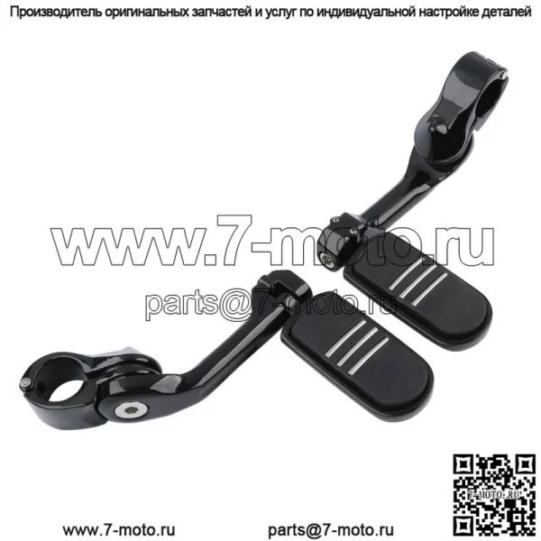 Длинная угловая подножка Pegstreamliner 1,25 дюйма, подходит для нового Harley Honda (для: Harley-Davidson)