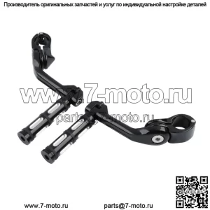 Длинные угловые подножки 1-1/4 дюйма, подходят для Harley Road Street Glide (для: Harley-Davidson)