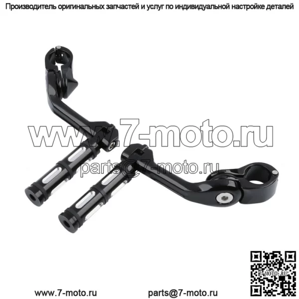 Длинные угловые подножки 1-1/4 дюйма, подходят для Harley Road Street Glide (для: Harley-Davidson)
