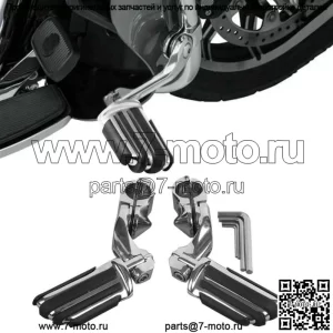 Короткие угловые подножки 1-1/4 дюйма, подходят для Kawasaki VULCAN VN400 VN800 (для: Harley-Davidson)