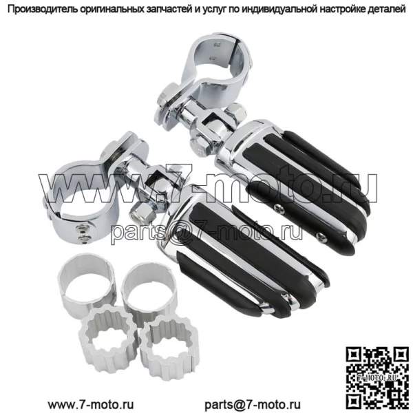 Регулируемые подножки Подставка для ног с зажимами подходит для Harley Touring Road King Glide (для: Harley-Davidson)