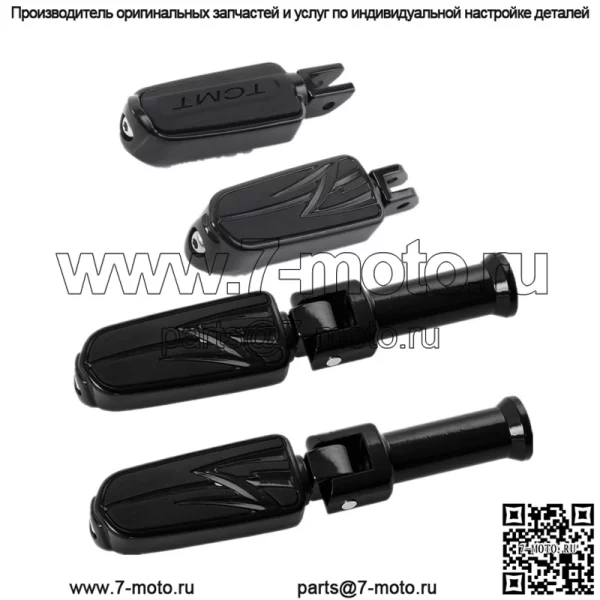 Черный кронштейн подножек водителя и пассажира, подходящий для Harley Softail Standard 18-23 22 (для: Harley-Davidson)
