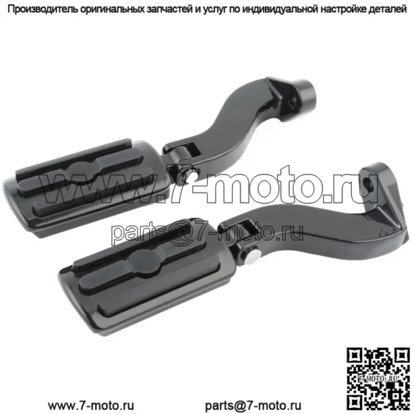 Черный комплект крепления подножки заднего пассажира для Harley Road Street Glide 1993-2023 22 (Для: Harley-Davidson)