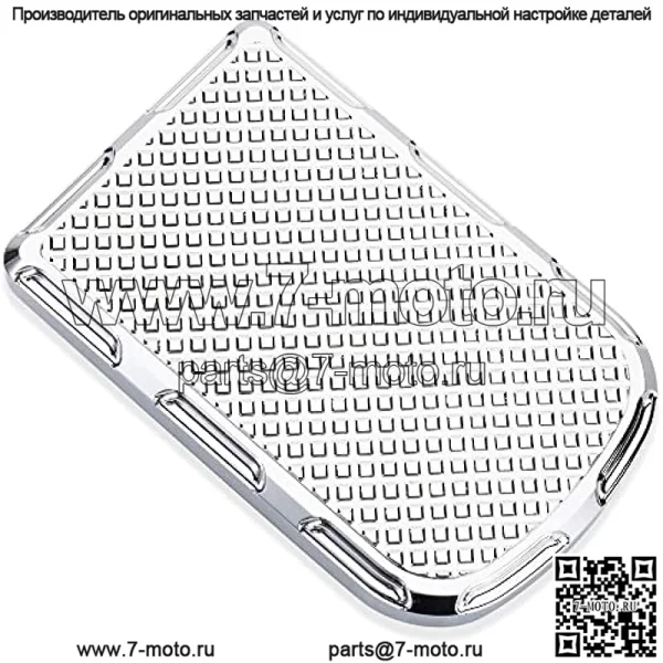 Накладка на педаль тормоза, совместимая с Harley Softail Heritage Springer Fit Fat Boy Deluxe FLSTN Road King FLHR Road Glide FLTR Накладка на накладку (хром)
