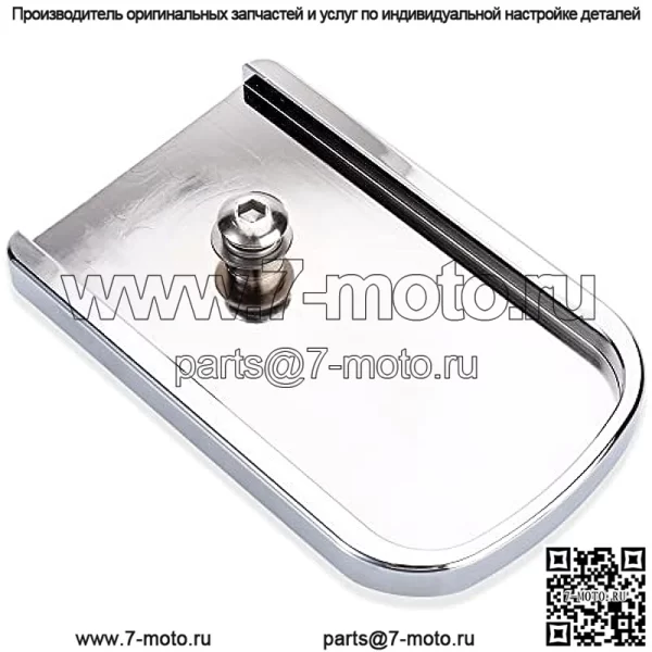 Накладка на педаль тормоза, совместимая с Harley Softail Heritage Springer Fit Fat Boy Deluxe FLSTN Road King FLHR Road Glide FLTR Накладка на накладку (хром) - Image 2