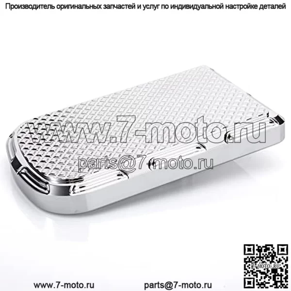 Накладка на педаль тормоза, совместимая с Harley Softail Heritage Springer Fit Fat Boy Deluxe FLSTN Road King FLHR Road Glide FLTR Накладка на накладку (хром) - Image 3