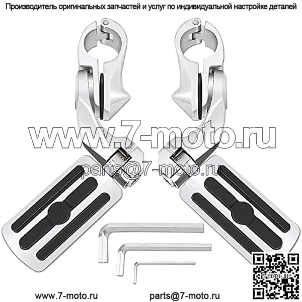 Подножки для шоссейных подножек для мотоциклов подходят для замены деталей защиты двигателя 1,25 дюйма для Harley Davidson Road Glide, Electra Glide, Road King, Street Glide