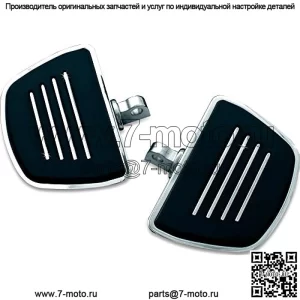 Компонент ножного управления мотоцикла Kuryakyn 4392: половицы премиум-класса Mini Board с переходниками для крепления к штекеру, хромированные, 1 пара