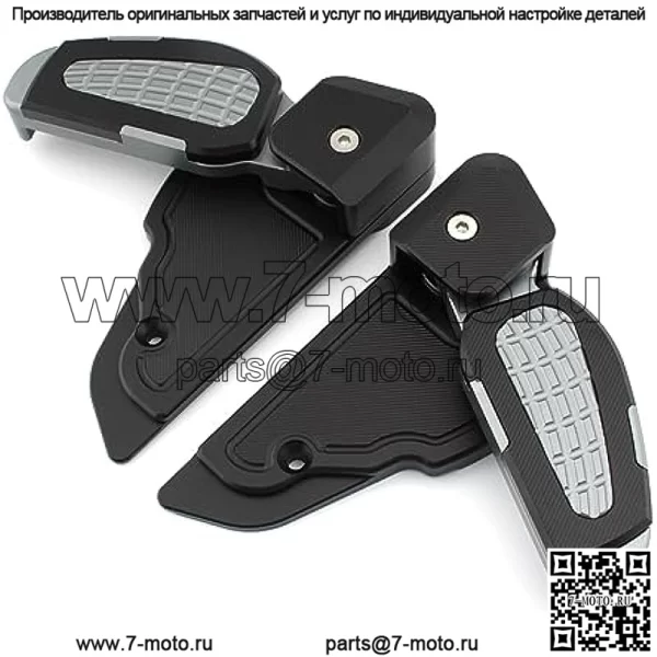 Подножки заднего пассажира, совместимые с Vespa Prima SPRINT 125 150, складной адаптер для педали мотоцикла, удлинитель ступенек для ног, 2017-2020 гг. (Цвет: титан)