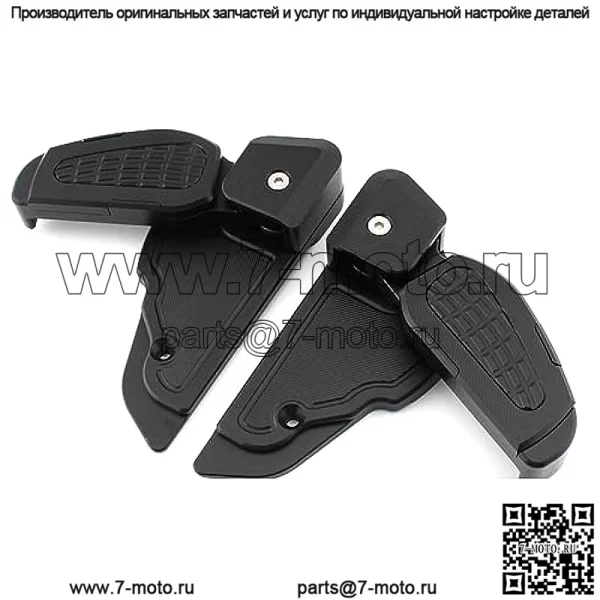 Подножки заднего пассажира, совместимые с Vespa Prima SPRINT 125 150, складной адаптер для педали мотоцикла, удлинитель ступенек для ног, 2017-2020 гг. (Цвет: титан) - Image 2