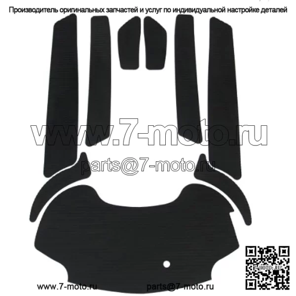 Коврики Hydro-Turf для гидроциклов Yamaha FX SHO 2008-2011, FX HO 2010-2011, FZR и FZS 2009-2016 (Black Molded Diamond)
