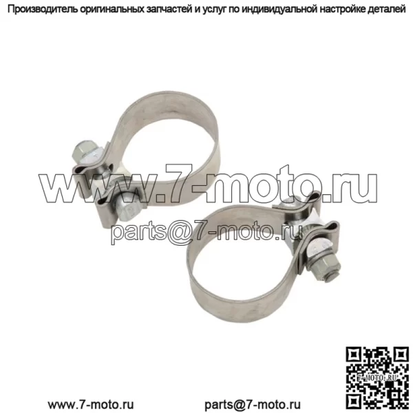 Хомуты выхлопной системы Khrome Werks из нержавеющей стали для Harley Touring 1995-2016 гг.