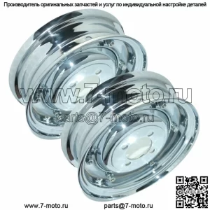 Комплект Vespa Avant Arrière Jante Chrome Plaque 3,50 x 8 дюймов Vbb Vlb Vna Modeles