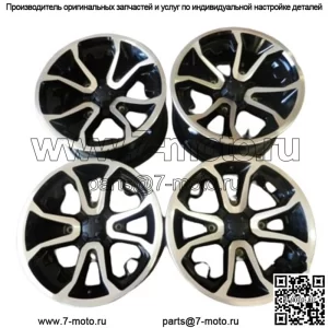 Комплект колесных дисков Can Am OEM 14 дюймов, новые, взлетные, 14x7, 14x8,5, 4x137 мм, черные, обработанные