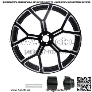 Одинарная ступица на обод переднего колеса 18 x 3,5 дюйма, подходит для Harley Touring 2008-2023 без ABS (для: Harley-Davidson)