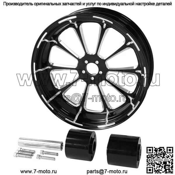Ступица обода заднего колеса 18 x 5,5 дюйма подходит для Harley Touring Road Glide 2008-2023 без ABS (для: Harley-Davidson)