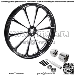 Одинарная ступица обода переднего колеса 32 дюйма X3,5 дюйма подходит для Harley Touring Road King 08-23