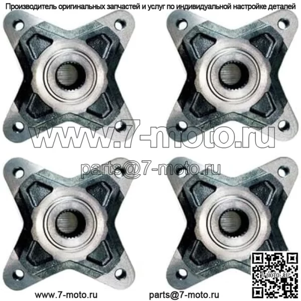 4 Ступица заднего колеса для Polaris RZR XP 900 2011-2013 RZR 4 XP 900 2012-2013 5137278