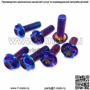 Винт тормозного диска из обожженного титана и нержавеющей стали M8 * 20/M8 * 25, винт для электрического мотоцикла, модифицированный тормоз для электрического мотоцикла Y15