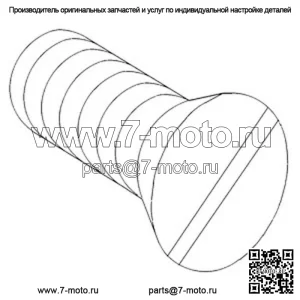 S.41554 Винт крепления тормозного барабана. Подходит для Мэсси Фергюсона.