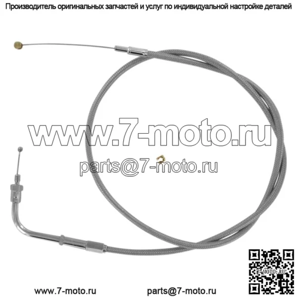 Трос дроссельной заслонки Barnett из нержавеющей стали для Harley