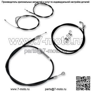 Трос руля LA Choppers и комплект тормозной магистрали для Harley