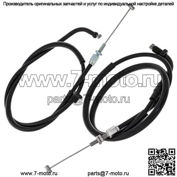 Комплект тросов дроссельной заслонки Push Pull Honda CB550 CB750 17910-300-040 17920-MC8-405 (Для: Honda) - Image 2