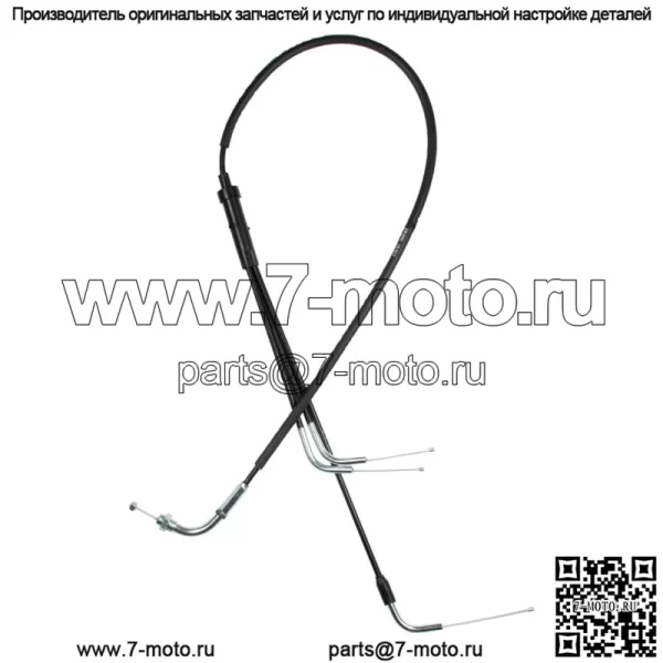 Комплект тросов дроссельной заслонки для Suzuki GT 500 (1976-1979)/ 58300-15102