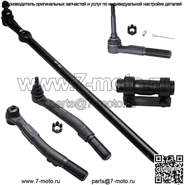 Комплект передней подвески из 11 предметов для 4WD 2005 2006 2007 Ford F-250 F-350 Super Duty, шаровые шарниры, стабилизаторы поперечной устойчивости, внешние рулевые тяги, тяговые тяги, замена регулировочной втулки - Image 2
