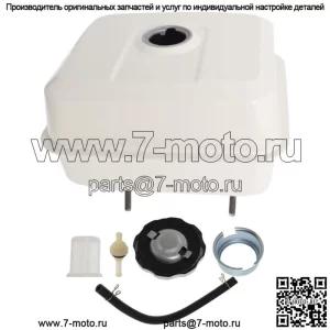 Для Honda GX340 11HP GX390 13HP Топливный бак Хромированная крышка бензобака Топливный фильтр 6,4 л