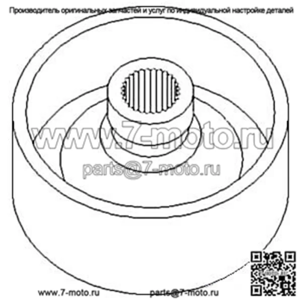 Тормозной барабан подходит для Kubota B7100 B6100 B6200 B7200 B5200 B1550 B1700 F2400 B5100 - Image 2