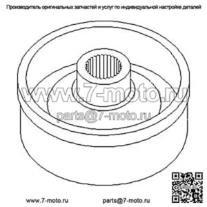 67800-22380 ТОРМОЗНОЙ БАРАБАН Подходит для Kubota B20 B2150 B8200 B9200