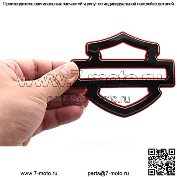 2 шт. новые пользовательские значки, замена двухслойных эмблем для Harley CVO, пользовательские эмблемы баков (черный, красный) - Image 2