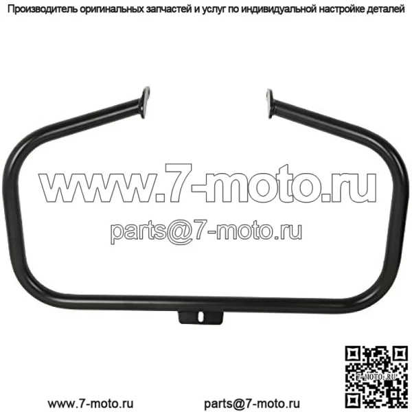 Комплект черной передней защиты двигателя XMT-Moto подходит для моделей Harley Davidson Softail FL 2000-2017 гг. - Image 2