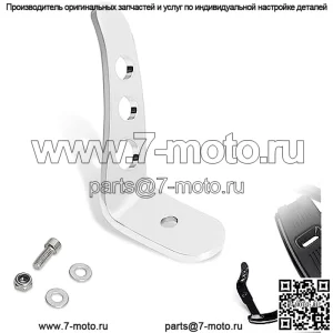 Для удлинителя подставки Jiffy, удлинителя подставки для моделей Harley Touring 1991-2023 годов, для CVO Electra Glide Road Glide Road King Street Glide Revival FLH Ultra Limited Ultra Classic, хром