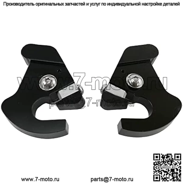 Зажим для стыковки защелки спинки багажника Sissy Bar и втулка монтажного кронштейна боковой пластины Черный зажим и втулка защелки для Harley Davidson 1986-2022 гг. - Image 4