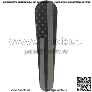 Детали Custom Cycle Parts Премиум послепродажного обслуживания, черно-серая вставка в приборную панель с американским флагом! Подходит для Harley Davidson Street Glides 2008-2020 годов и Road Glides 2010-2020 годов. Сделано в США 08-20 Street/Road Glide Dash Insert