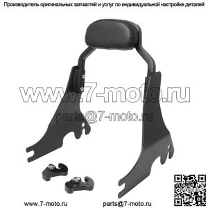 Для мотоцикла Sportster XL 883 1200 короткая черная спинка 2004-2017 гг.