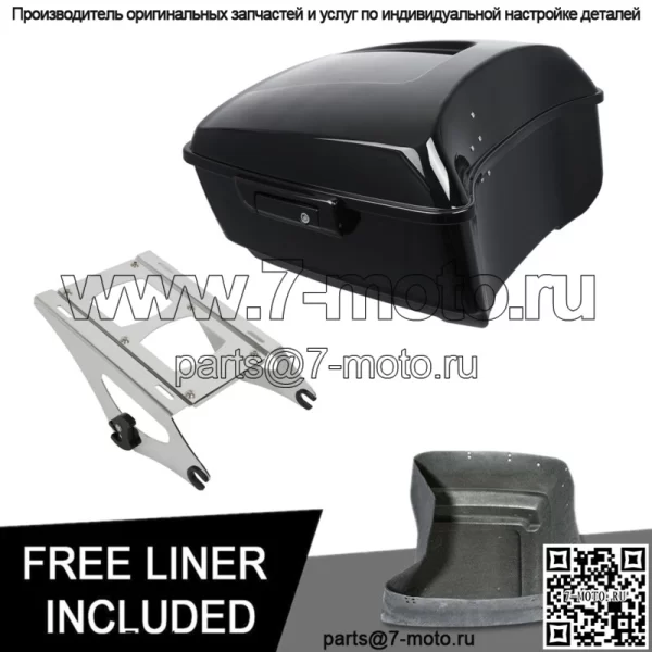 Монтажная стойка багажника King Pack 13,7 дюйма, подходящая для Harley Tour Pak Road King 2014-2023 (для: Harley-Davidson)