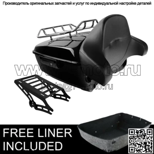Багажник King Pack 13,7 дюйма и крепление для Harley Tour Pak Road Glide 14-22 (для: Harley-Davidson)