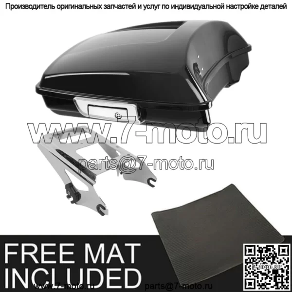 Багажник Razor Pack 5,5 дюйма + монтажная стойка, подходит для Harley Tour Pak Road Glide 09-13 (для: Harley-Davidson)