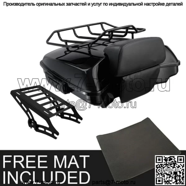 5,5-дюймовая спинка багажника Razor Pack с 2 креплениями вверх, подходит для Harley Tour Pak Touring 14-22